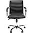 SuperSeats™ "High Roller II" Managerial Mid Back Swivel Tilt Chair, Black Thumbnail 5