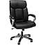 SuperSeats™ "Showstopper" High-Back Leather Executive Swivel Chair, Black Thumbnail 1