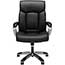 SuperSeats™ "Showstopper" High-Back Leather Executive Swivel Chair, Black Thumbnail 5