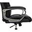 SuperSeats™ "Showstopper" High-Back Leather Executive Swivel Chair, Black Thumbnail 2