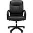SuperSeats™ "SHOWOFF" Mid Back Executive Swivel Chair with Lumbar Support, Black Leather Thumbnail 5