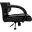 SuperSeats™ "SHOWOFF" Mid Back Executive Swivel Chair with Lumbar Support, Black Leather Thumbnail 2