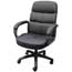SuperSeats™ "Big Shot" Executive High-Back Chair, Black Leather Thumbnail 1