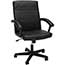 SuperSeats™ "Topcat" Executive Mid-Back Chair, Black Leather Thumbnail 1