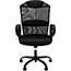 SuperSeats™ "Moderator" High Back Executive Swivel Tilt Chair, Black Fabric / Black Mesh Thumbnail 6