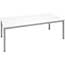 SuperSeats™ "High Roller" Lounge Collection Table, Coffee, 48" x 24", White Thumbnail 1