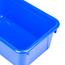 Storex Small Cubby Storage Bin with Cover, Classroom Blue, 5/Carton Thumbnail 8