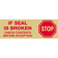 Tape Logic® Pre-Printed Acrylic Carton Sealing Tape, "Stop If Seal Is Broken...", 2" x 55 yds., 2.2 Mil, Red/Tan, 36 Rolls/Case Thumbnail 1
