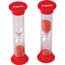 Teacher Created Resources 1 Minute Sand Timers, Small, Red Thumbnail 1