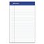 Ampad Recycled Writing Pads, Junior Legal Ruled, 5" x 8", White Paper, 50 Sheets/Pad, 12 Pads Thumbnail 1