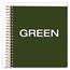 Ampad™ Gold Fibre Wirebound Writing Pad w/Cover, 9-1/2 x 7-1/4, White, Green Cover Thumbnail 7