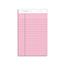 TOPS Prism Plus Colored Pads, Junior Legal Ruled, 5" x 8", Pink Paper, 50 Sheets/Pad, 12 Pads Thumbnail 1