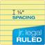 TOPS™ Docket Perforated Pads, Junior Legal Ruled, 5" x 8", Canary Yellow Paper, 50 Sheets/Pad, 12 Pads Thumbnail 6