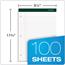TOPS™ Double Docket Ruled Pads, 8 1/2 x 11 3/4, White, 100 Sheets, 6 Pads/Pack Thumbnail 2