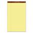 TOPS™ Perforated Pad, Wide Ruled, 8.5" x 14", Canary Yellow Paper, 50 Sheets/Pad, 12 Pads Thumbnail 1