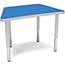 OFM Adapt Series Trapezoid Student Table, 18"-26" Height Adjustable Desk, Blue Thumbnail 1