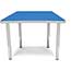 OFM™ Adapt Series Trapezoid Student Table, 18"-26" Height Adjustable Desk, Blue Thumbnail 5