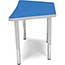 OFM Adapt Series Trapezoid Student Table, 18"-26" Height Adjustable Desk, Blue Thumbnail 4
