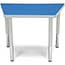 OFM Adapt Series Trapezoid Student Table, 18"-26" Height Adjustable Desk, Blue Thumbnail 3