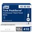 Tork® Advanced PeakServe® Continuous™ H5 Hand Towels,1-Ply, 8.85" x 7.97", White, 410/Pack 12 Packs/CT Thumbnail 1
