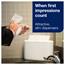 Tork® Xpress H2 Countertop Multifold Hand Towel Dispenser, 4.6" x 12.7" x 7.9", White Thumbnail 7