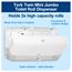 Tork T2 Twin Mini Jumbo Bath Tissue Roll Dispenser, 5.7" x 17" x 10.1", White Thumbnail 2