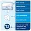 Tork® T2 Twin Mini Jumbo Bath Tissue Roll Dispenser, 5.7" x 17" x 10.1", White Thumbnail 6