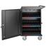 Tripp Lite  42-Port AC Charging Cart Storage Station Chromebook Laptop Tablet, 3 Shelf, 26" W x 28.8" d x 43.1" H, Steel Frame, Black Thumbnail 4