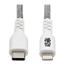Tripp Lite USB C to Lightning Sync/Charging Cable Heavy Duty 2.0 M/M iPhone iPad 3ft Thumbnail 1