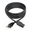 Tripp Lite 10' Computer Power Cord Cable 5-15P to C13 10A 18AWG Thumbnail 2