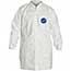 DuPont® Tyvek Lab Coat, Large, White, Polyethylene, 30/CS Thumbnail 1
