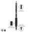 uni-ball 207 Needle Retractable Gel Pens, Medium Point, 0.7mm, Black, 12 Count Thumbnail 8
