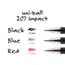 uni-ball 207 Impact Gel Pen Refills, Bold Point (1.0mm), Black, 12 Count Thumbnail 9