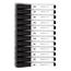 U Brands Medium Point Low-Odor Dry Erase Markers with Erasers, Medium Bullet Tip, Black, Dozen Thumbnail 2