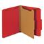 Universal Bright Colored Pressboard Classification Folders, 1 Divider, Letter Size, Ruby Red, 10/Box Thumbnail 1