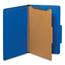 Universal Bright Colored Pressboard Classification Folders, 1 Divider, Legal Size, Cobalt Blue, 10/Box Thumbnail 1