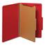 Universal Bright Colored Pressboard Classification Folders, 1 Divider, Legal Size, Ruby Red, 10/Box Thumbnail 1