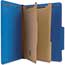 W.B. Mason Co. Pressboard Classification Folders, Letter, Six-Section, Cobalt Blue, 10/BX Thumbnail 1