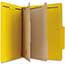 W.B. Mason Co. Pressboard Classification Folders, Letter, Six-Section, Yellow, 10/Box Thumbnail 1