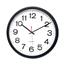 Universal Indoor/Outdoor Round Wall Clock, 13.5" Overall Diameter, Black Case, 1 AA (sold separately) Thumbnail 1