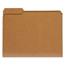 Universal Reinforced Kraft Top Tab File Folders, 1/3-Cut Tabs: Assorted, Letter Size, 0.75" Expansion, Brown, 100/Box Thumbnail 1