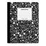 Universal Quad Rule Composition Book, Quadrille Rule, Black Marble Cover, 9.75 x 7.5, 100 Sheets, 6/Pack Thumbnail 1
