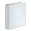 Universal Deluxe Easy-to-Open D-Ring View Binder, 3 Rings, 2" Capacity, 11 x 8.5, White Thumbnail 1