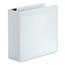 Universal Deluxe Easy-to-Open D-Ring View Binder, 3 Rings, 4" Capacity, 11 x 8.5, White Thumbnail 1