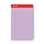 Universal Colored Perforated Writing Pads, Narrow Ruled, 5" x 8", Orchid Paper, 50 Sheets/Pad, 12 Pads Thumbnail 1