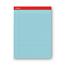 Universal Colored Perforated Writing Pads, Wide Ruled, 8.5" x 11", Blue Paper, 50 Sheets/Pad, 12 Pads Thumbnail 1