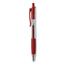Universal Comfort Grip Gel Pen, Retractable, Medium 0.7 mm, Red Ink, Translucent Red Barrel, Dozen Thumbnail 1