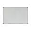 Universal Dry Erase Board, Melamine, 72 x 48, White, Black/Gray Aluminum/Plastic Frame Thumbnail 1