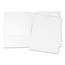 Universal Laminated Two-Pocket Portfolios, Cardboard Paper, 100-Sheet Capacity, 11 x 8.5, White, 25/Box Thumbnail 1
