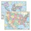 K® Kappa Map™ USA/World Deskpad Map Set, 18" x 13", 30/PK Thumbnail 1